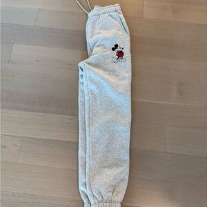Disneyworld Gray Adult Unisex Sweatpants with Mickey  Design